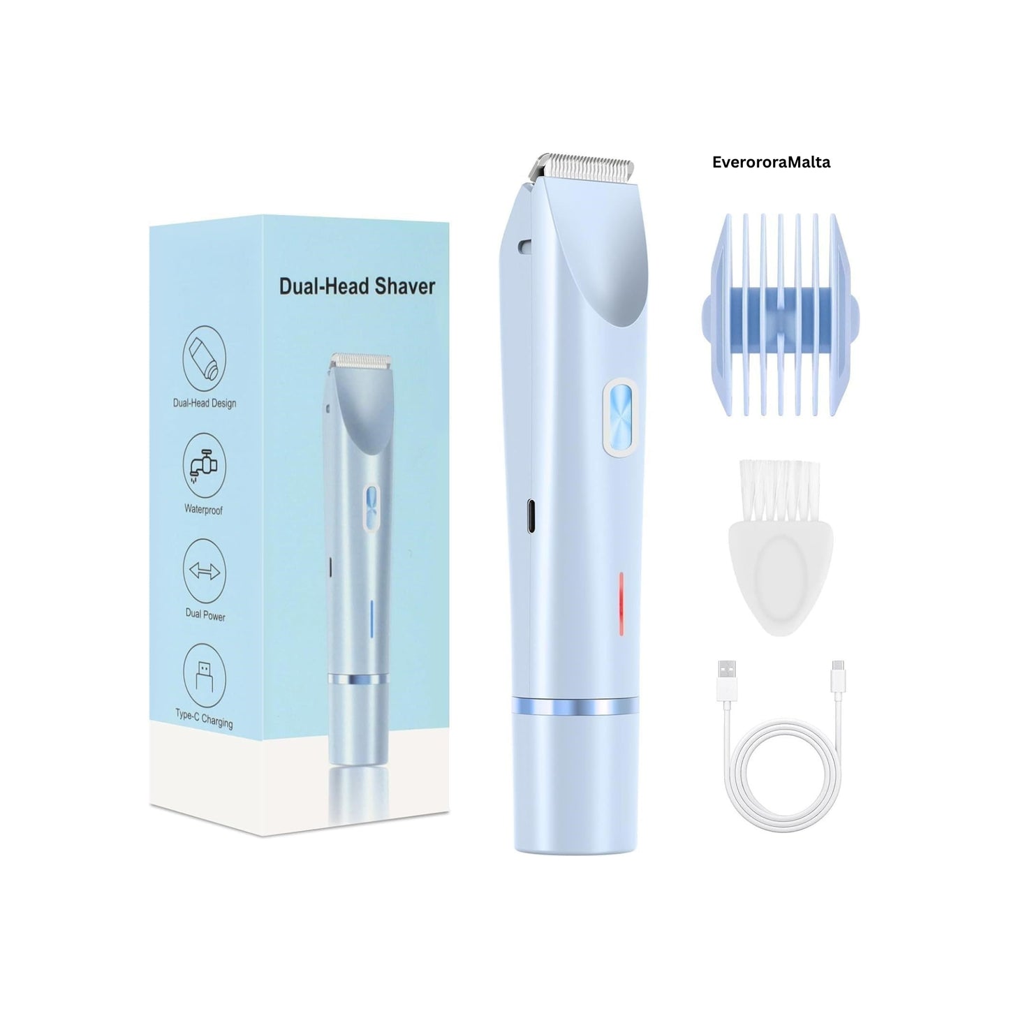 Everora 2-in-1 Body Shaver