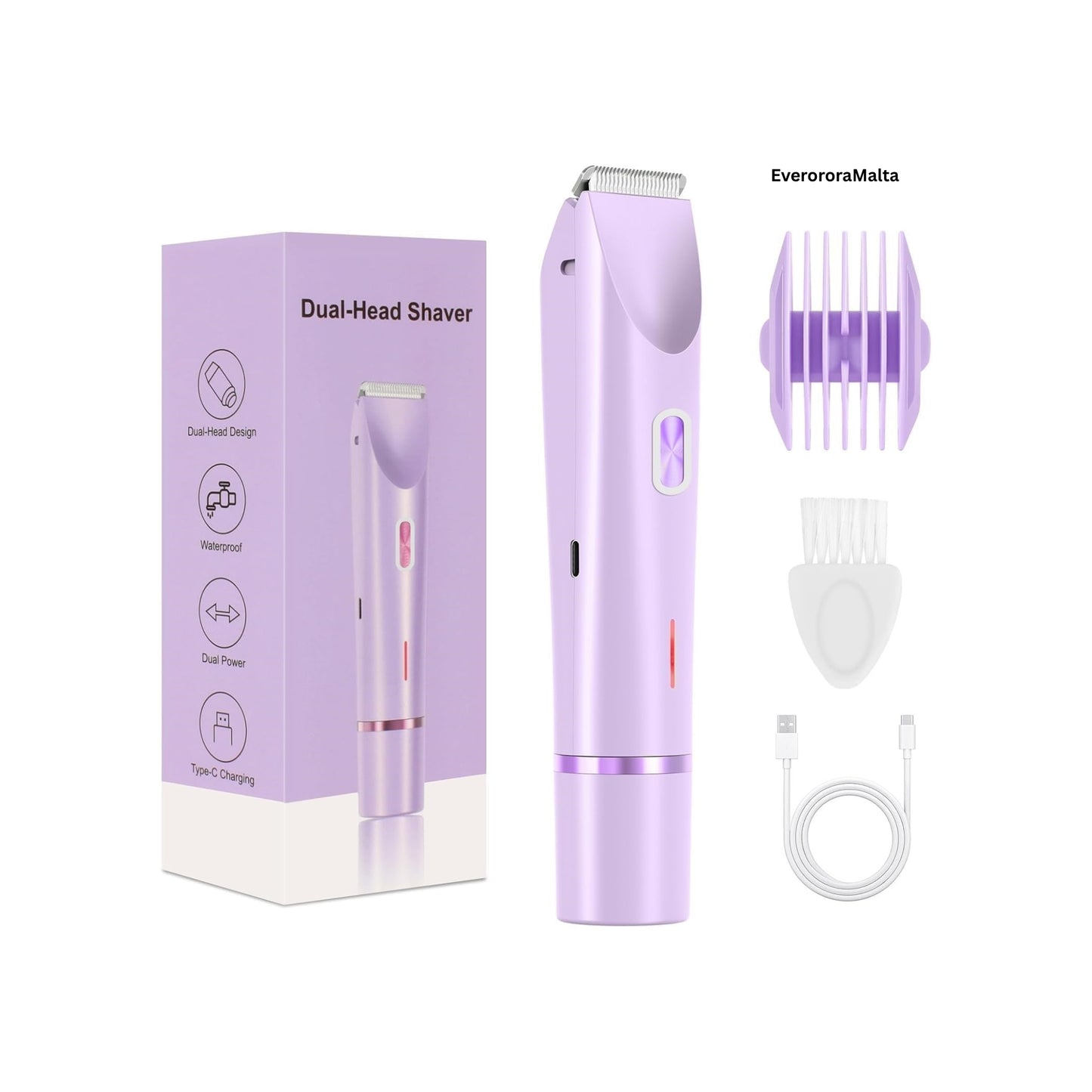 Everora 2-in-1 Body Shaver