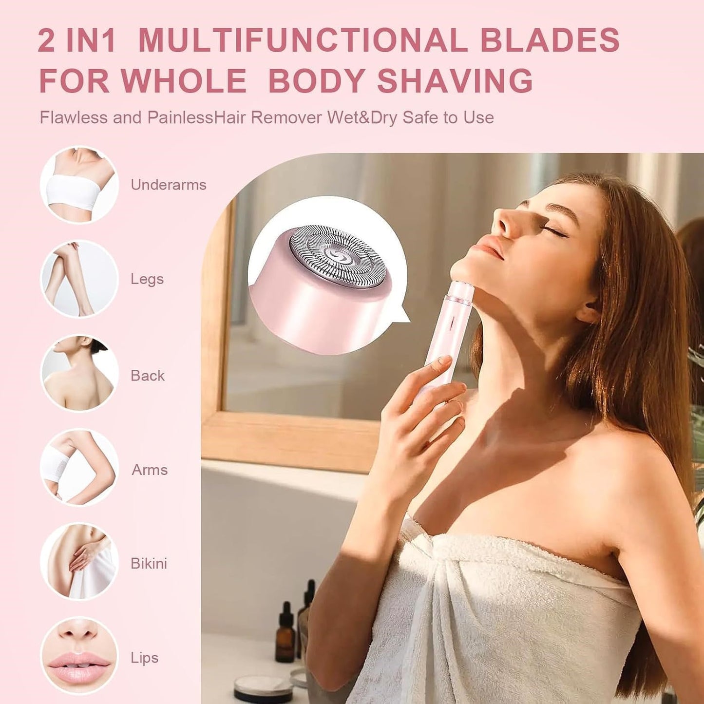 Everora 2-in-1 Body Shaver