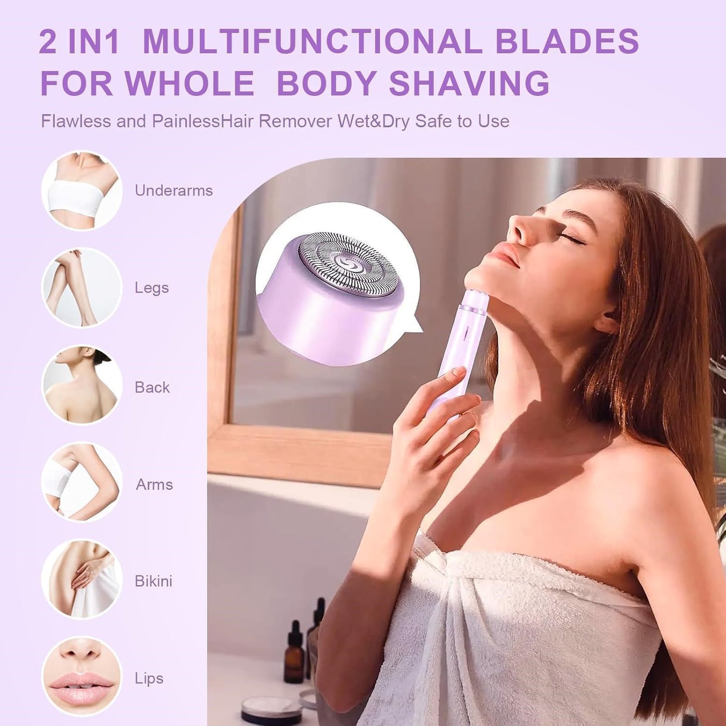 Everora 2-in-1 Body Shaver